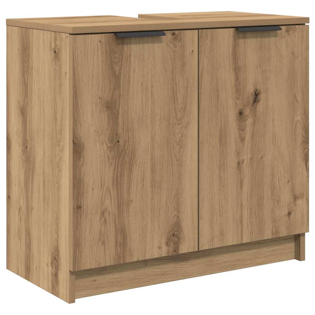 Set di Armadi da Bagno 3 pz Rovere artigianale | homemem39