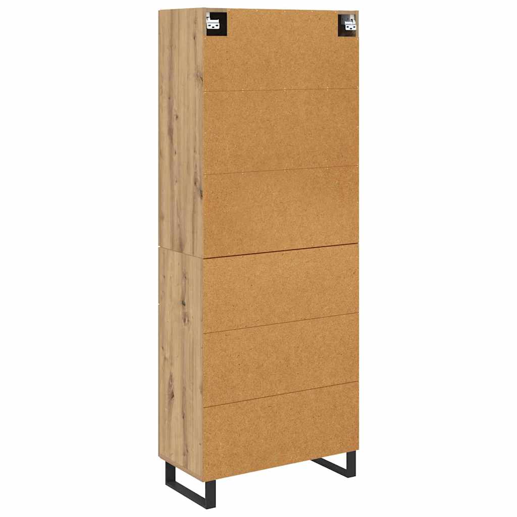 Credenza 2 pz Rovere artigianale 69,5 x 34 x 180 cm | homemem39