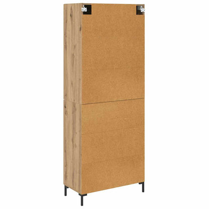 Credenza 2 pcs Rovere artigianale Legno multistrato