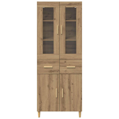 Credenza con cassetto Rovere artigianale 69,5 x 34 x 180 cm