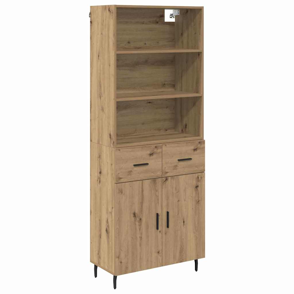 Credenza con cassetto Rovere artigianale 69,5 x 34 x 180 cm