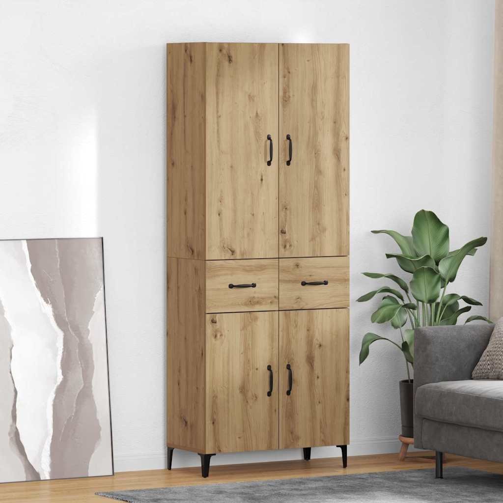 Credenza con cassetto Rovere artigianale 69,5 x 34 x 180 cm