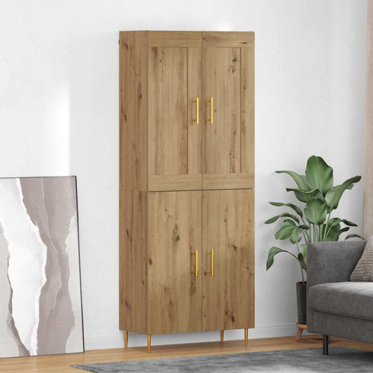 Credenza Rovere artigianale 69,5 x 34 x 180 cm Legno multistrato