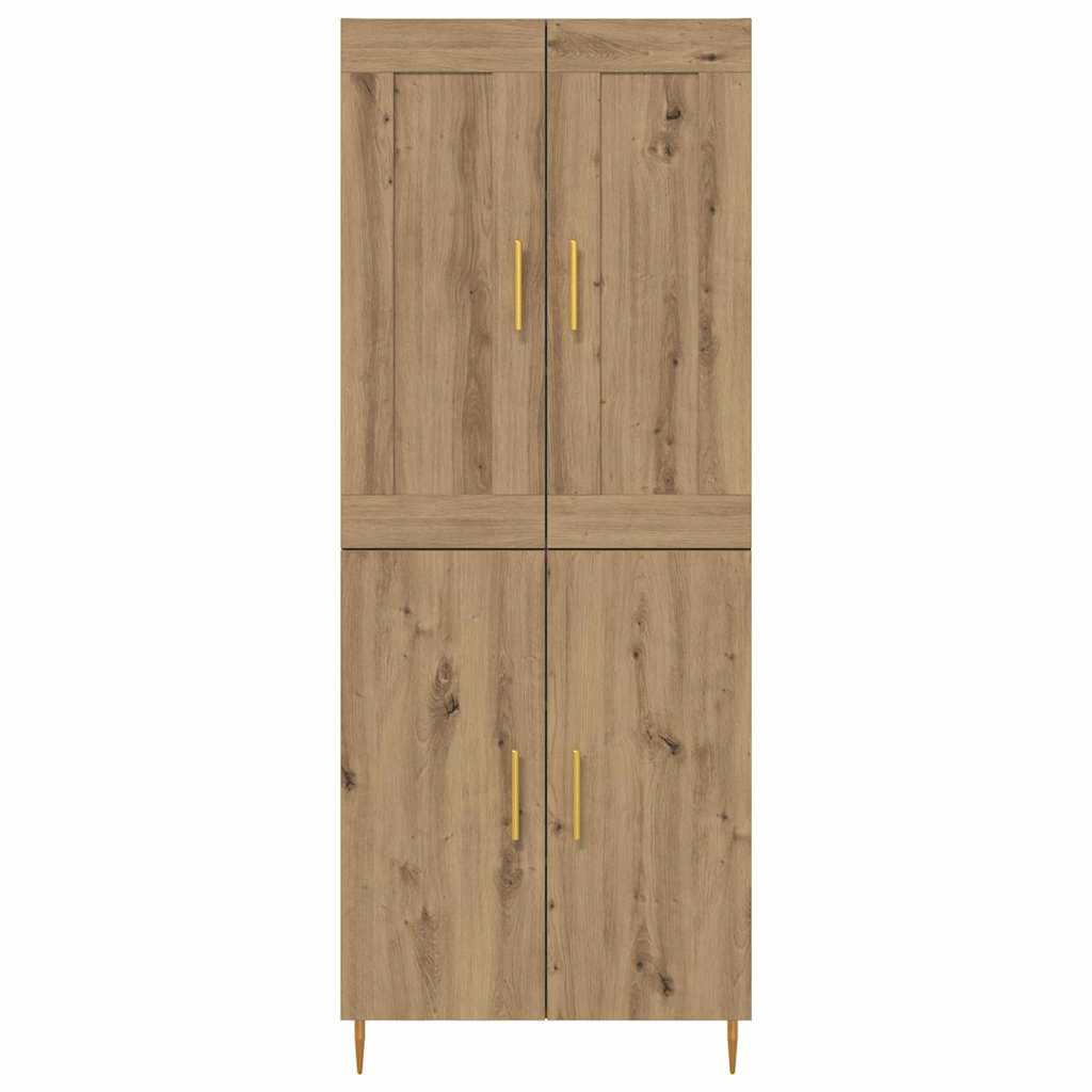 Credenza Rovere artigianale 69,5 x 34 x 180 cm Legno multistrato