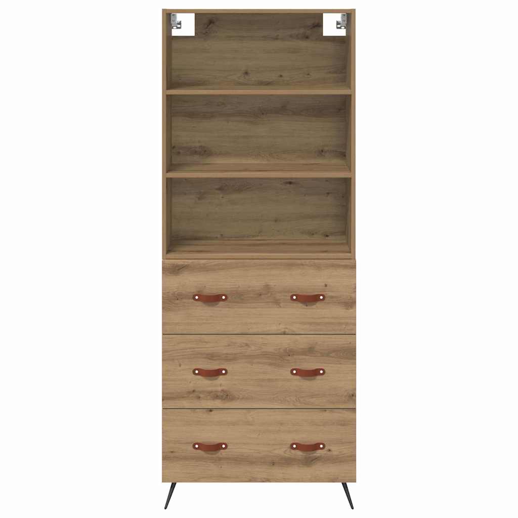 Credenza con cassetto Rovere artigianale 69,5 x 34 x 180 cm