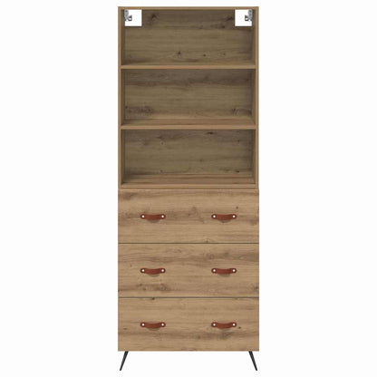 Credenza con cassetto Rovere artigianale 69,5 x 34 x 180 cm