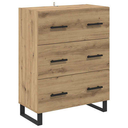 Credenza con cassetto Rovere artigianale 69,5 x 34 x 180 cm