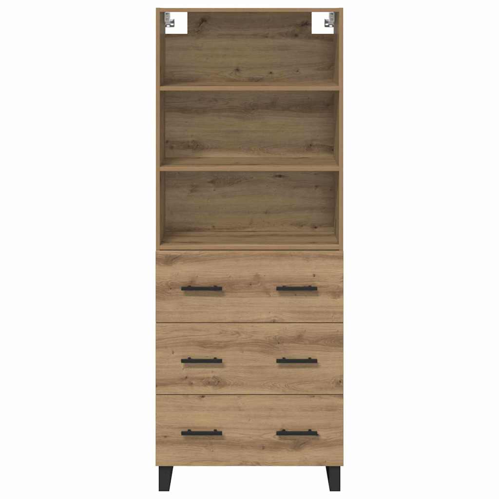 Credenza con cassetto Rovere artigianale 69,5 x 34 x 180 cm