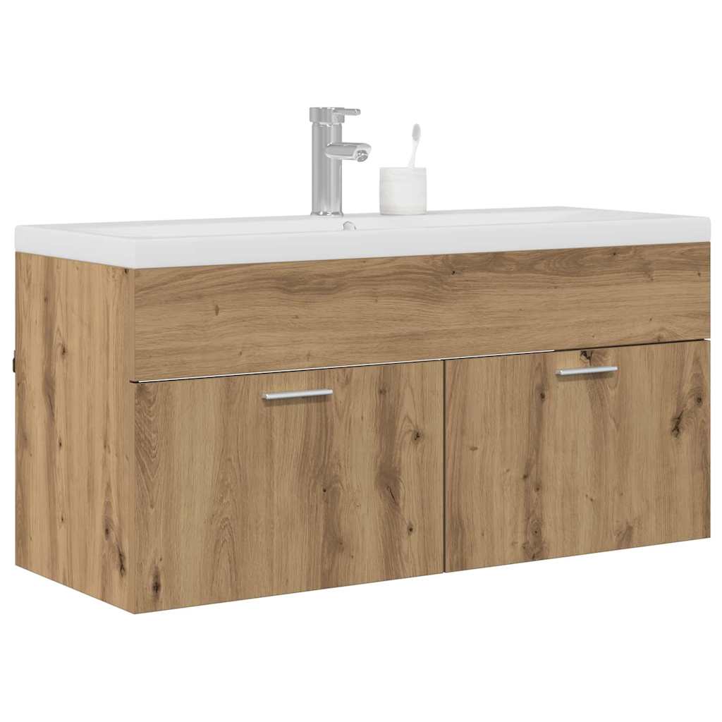 Mobile da Bagno con porta Rovere artigianale 100 x 38,5 x 46 cm