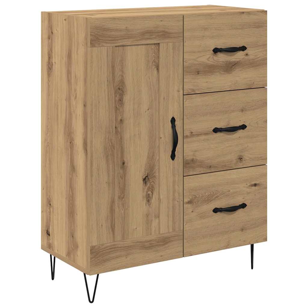 Credenza con cassetto Rovere artigianale 69,5 x 34 x 180 cm