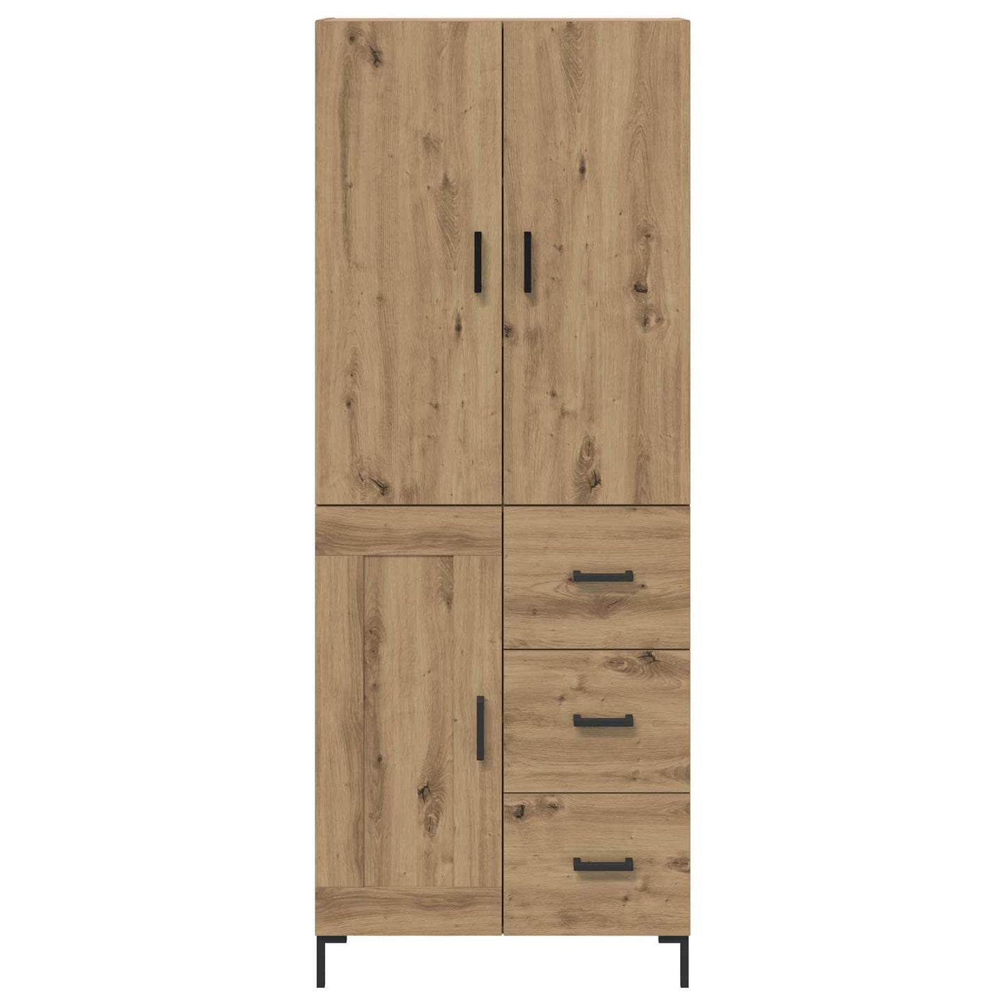 Credenza con cassetto Rovere artigianale 69,5 x 34 x 180 cm