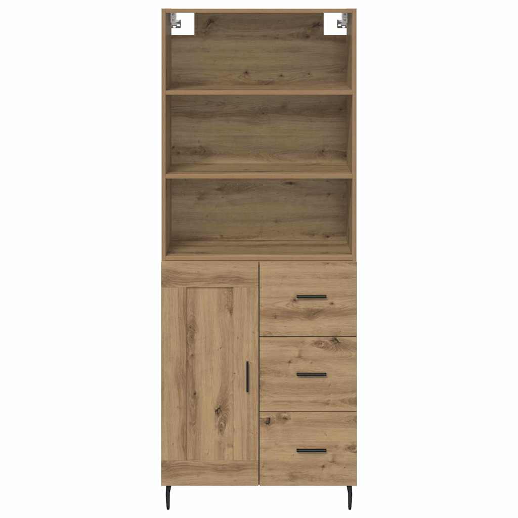 Credenza con cassetto Rovere artigianale 69,5 x 34 x 180 cm