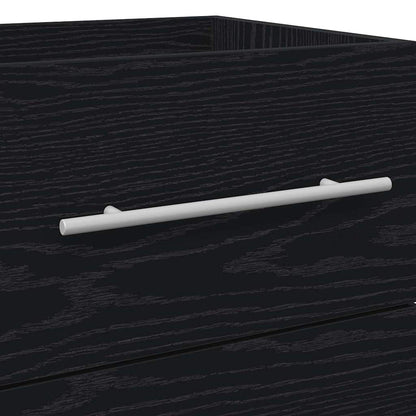 Armadio per Lavabo da Bagno con cassetto Nero 42 x 39 x 52 cm | homemem39