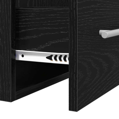 Armadio per Lavabo da Bagno con cassetto Nero 42 x 39 x 52 cm