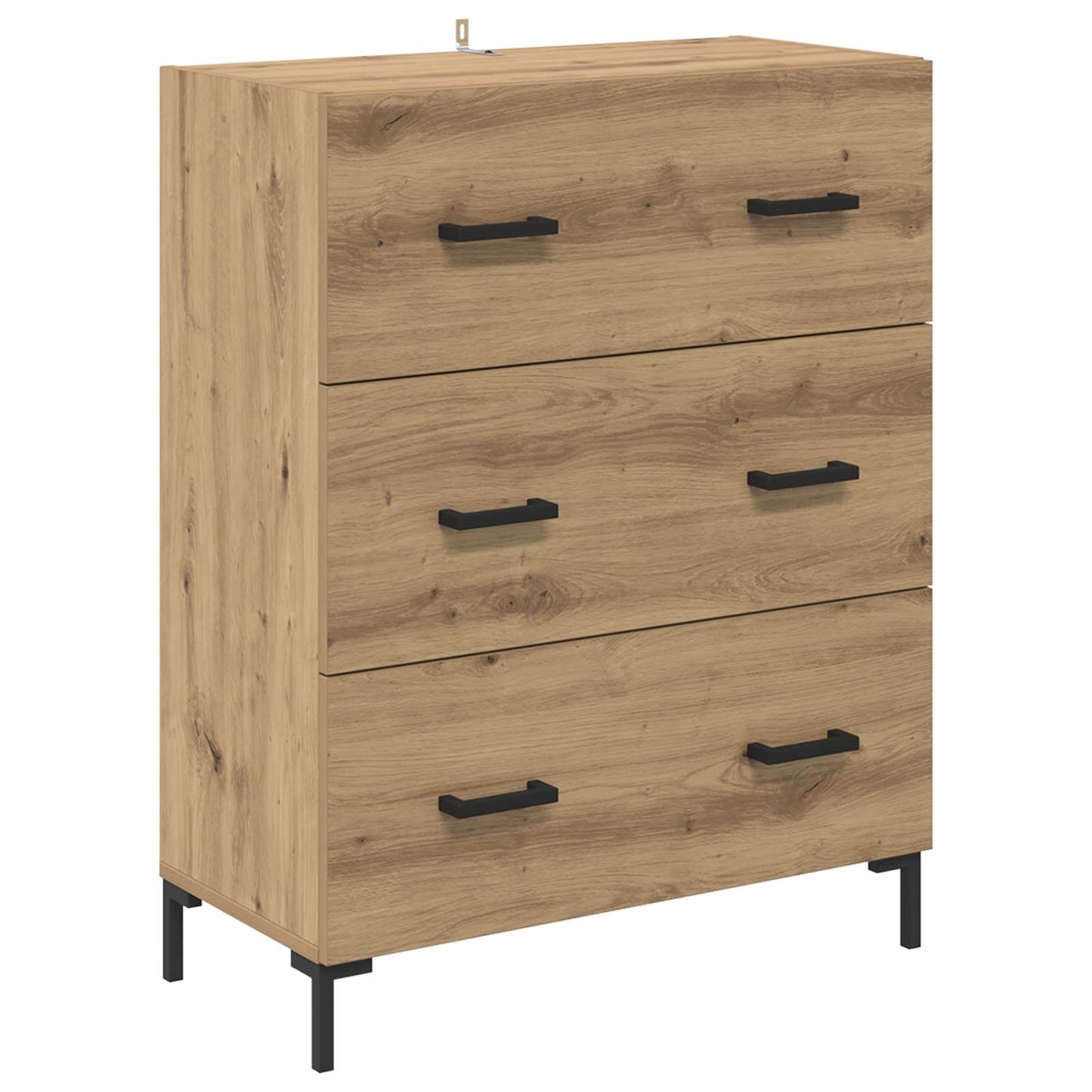 Credenza con cassetto Rovere artigianale 69,5 x 34 x 180 cm