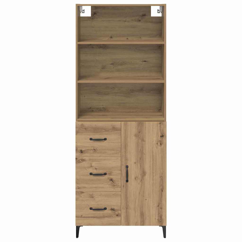 Credenza con cassetto Rovere artigianale 69,5 x 34 x 180 cm