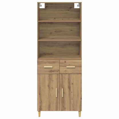 Credenza con cassetto Rovere artigianale 69,5 x 32,5 x 180 cm