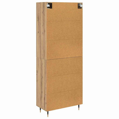 Credenza 2 pcs Rovere artigianale 69,5 x 34 x 180 cm