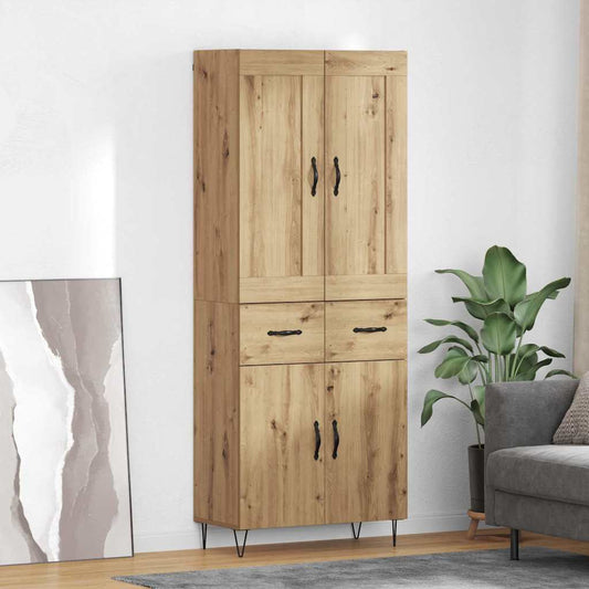 Credenza con cassetto Rovere artigianale 69,5 x 34 x 180 cm