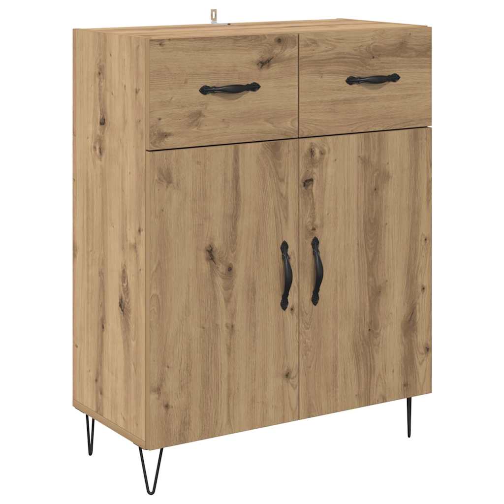 Credenza con cassetto Rovere artigianale 69,5 x 34 x 180 cm