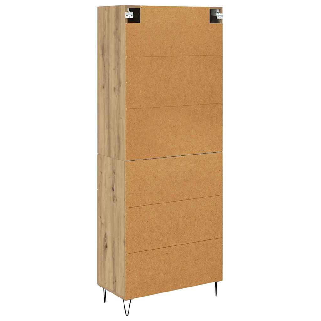 Credenza con cassetto Rovere artigianale 69,5 x 34 x 180 cm