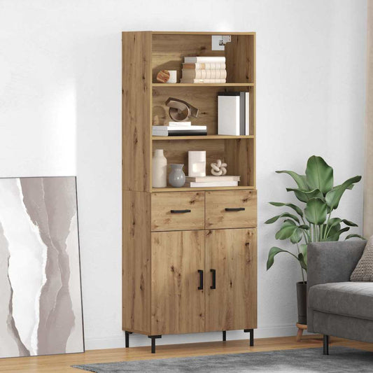 Credenza con cassetto Rovere artigianale 69,5 x 34 x 180 cm