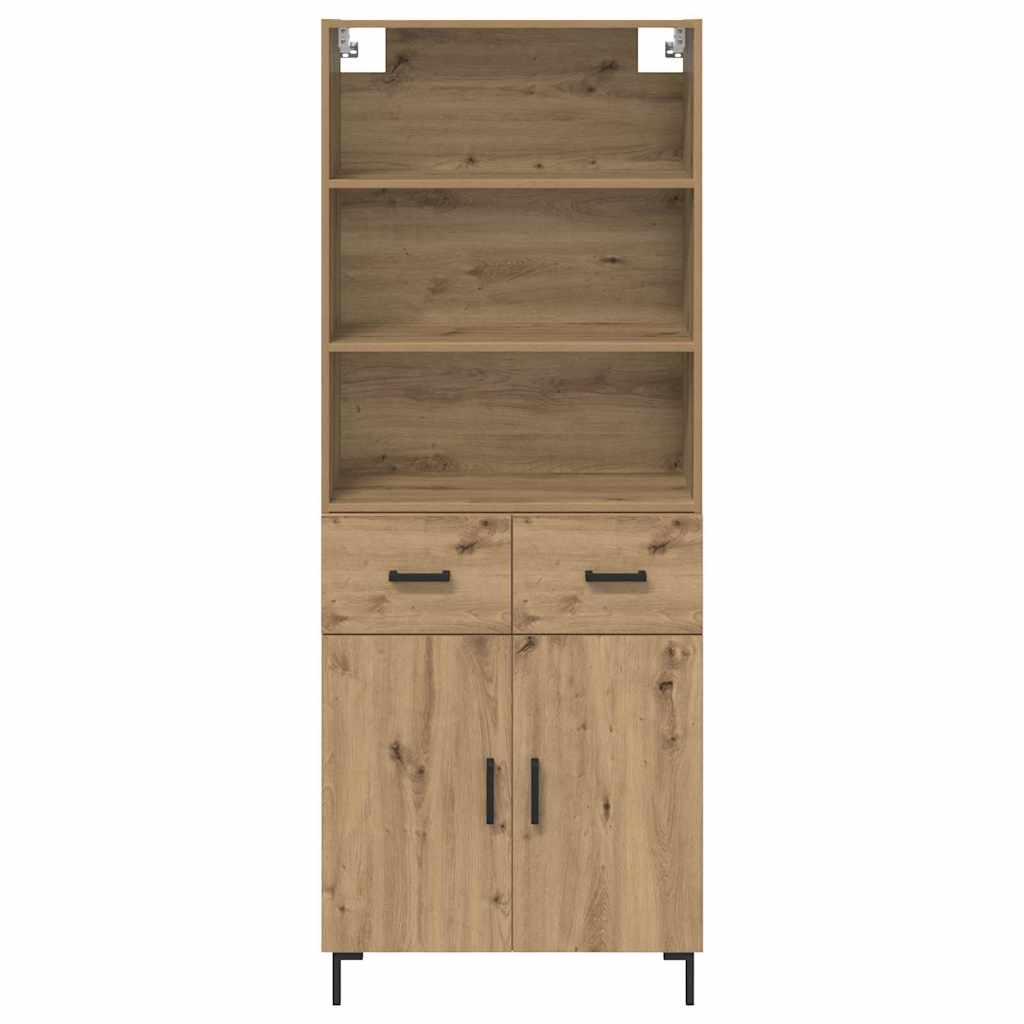 Credenza con cassetto Rovere artigianale 69,5 x 34 x 180 cm