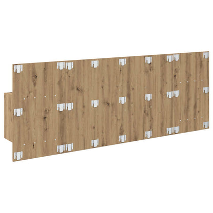 Testata con Comodino 3 pcs Rovere artigianale Legno multistrato