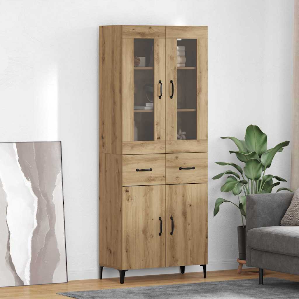 Credenza con cassetto Rovere artigianale 69,5 x 34 x 180 cm