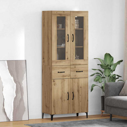 Credenza con cassetto Rovere artigianale 69,5 x 34 x 180 cm