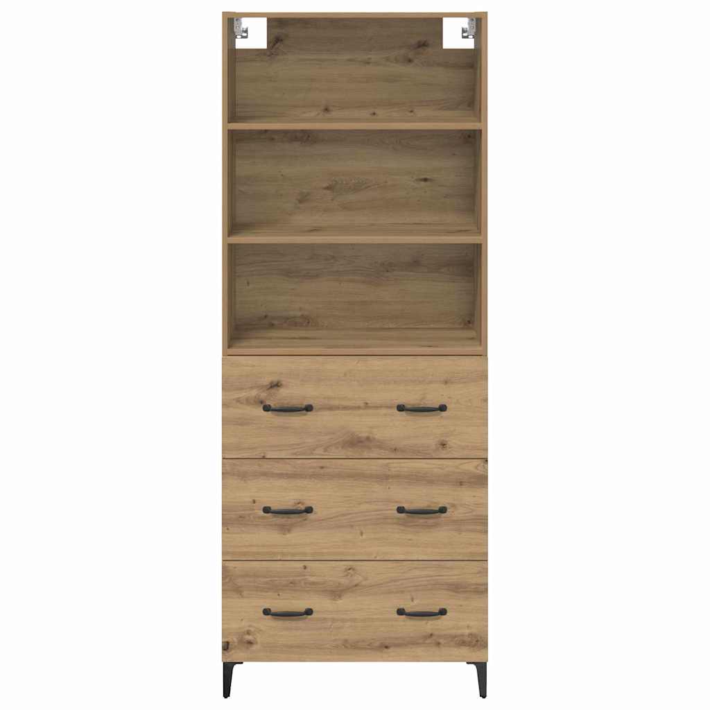 Credenza con cassetto Rovere artigianale 69,5 x 34 x 180 cm