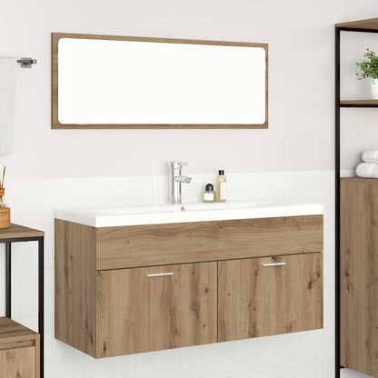 Mobile da Bagno con porta Rovere artigianale 100 x 38,5 x 46 cm
