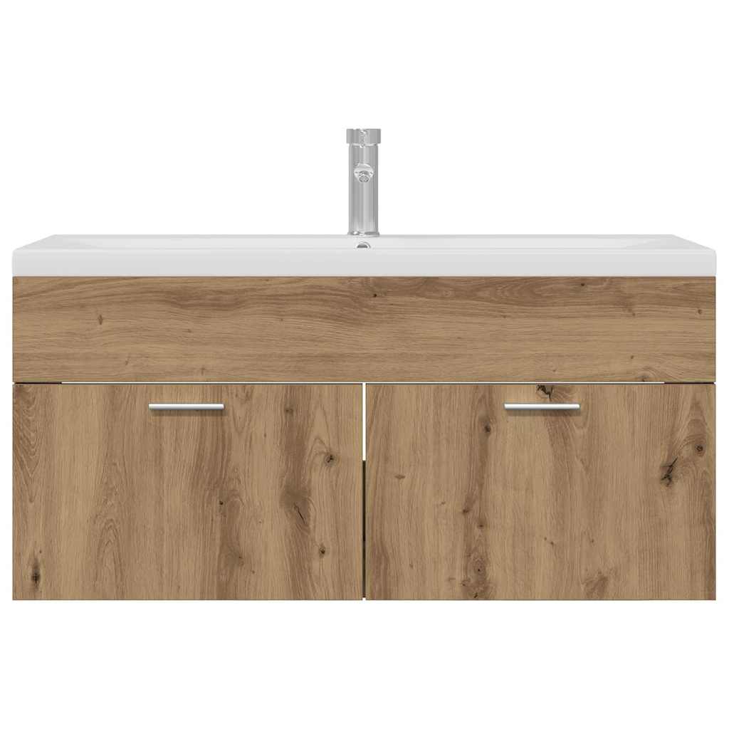 Mobile da Bagno con porta Rovere artigianale 100 x 38,5 x 46 cm