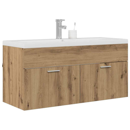 Mobile da Bagno con porta Rovere artigianale 100 x 38,5 x 46 cm