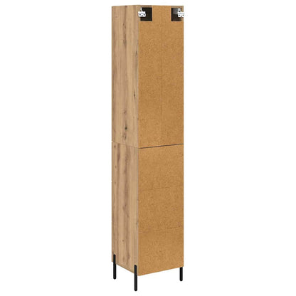 Credenza con cassetto Rovere artigianale 34,5 x 34 x 180 cm | homemem39