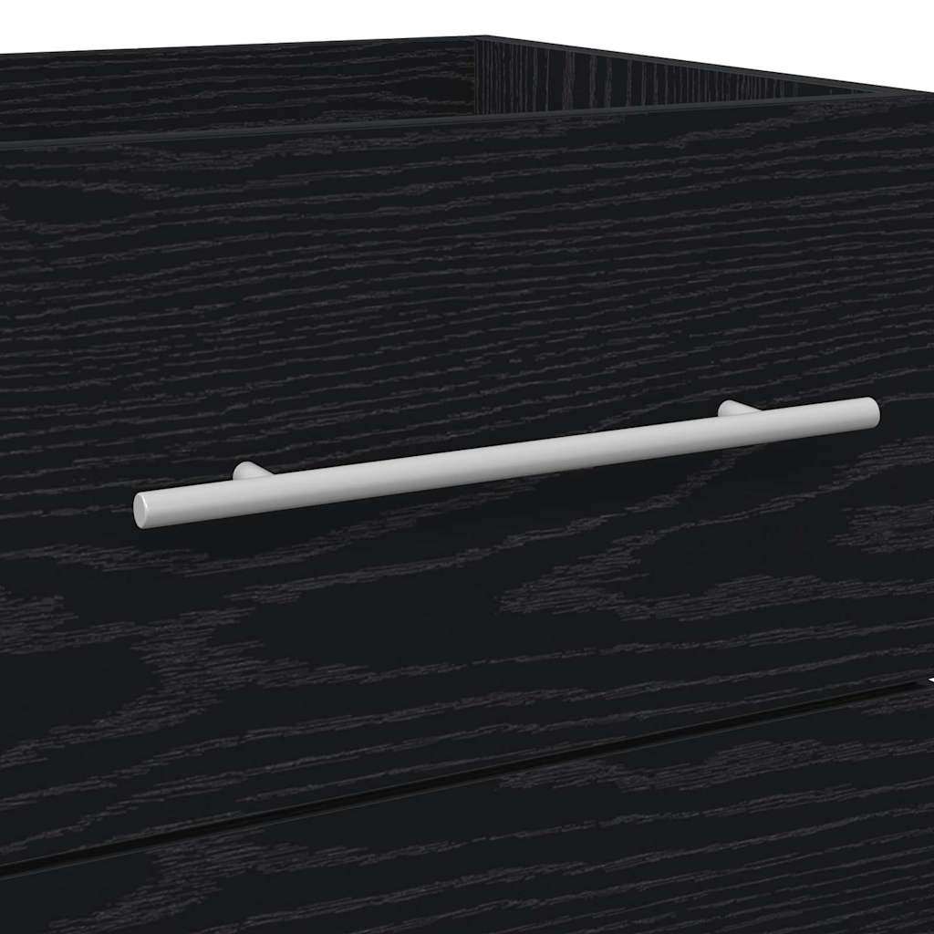 Armadio per Lavabo da Bagno Rovere Nero 41 x 38,5 x 48 cm | homemem39