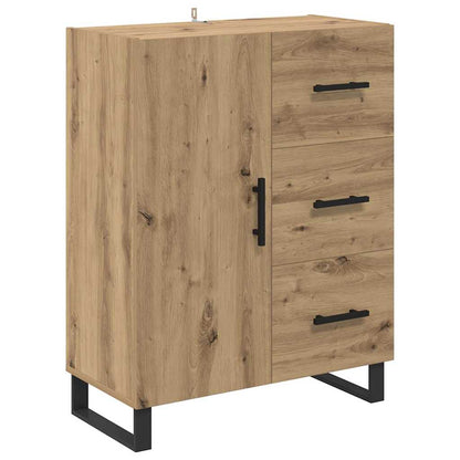 Credenza 2 pcs Rovere artigianale Legno multistrato