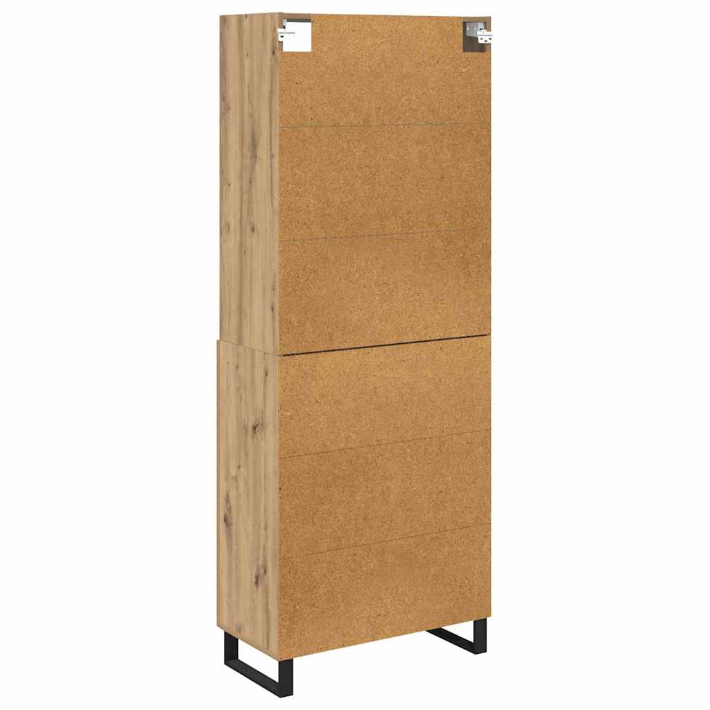 Credenza 2 pcs Rovere artigianale Legno multistrato | homemem39