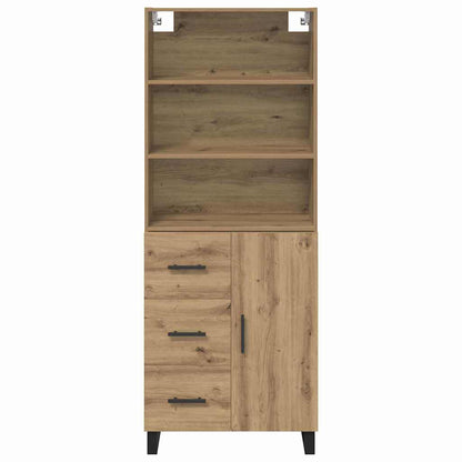Credenza 2 pcs Rovere artigianale Legno multistrato