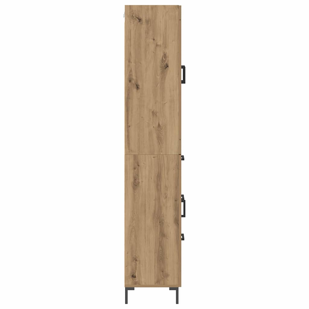 Credenza 2 pcs Rovere artigianale Legno multistrato