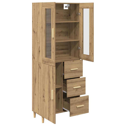 Credenza con cassetto Rovere artigianale 69,5 x 34 x 180 cm