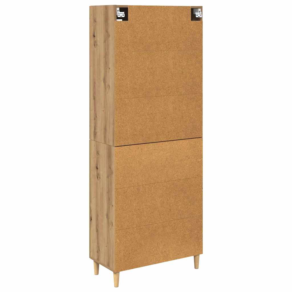 Credenza con cassetto Rovere artigianale 69,5 x 34 x 180 cm | homemem39