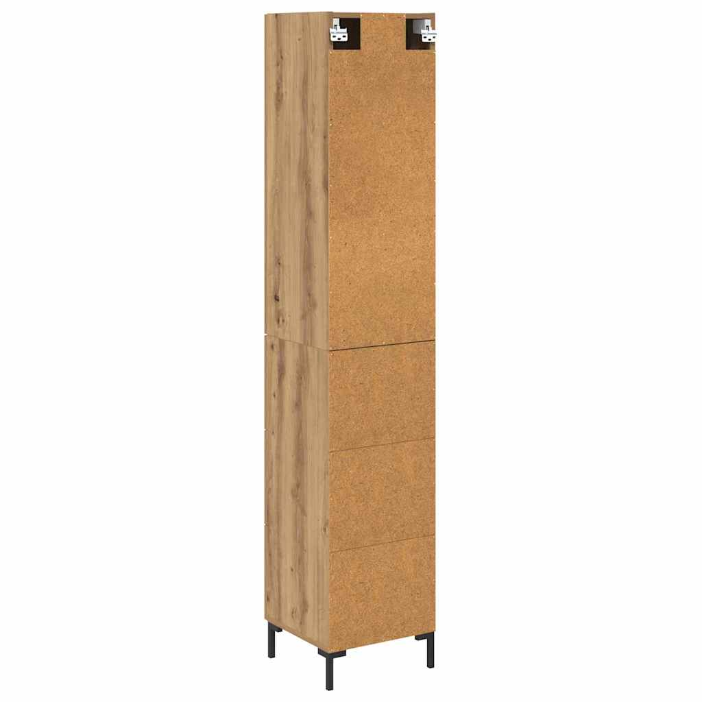 Credenza con cassetto Rovere artigianale 69,5 x 34 x 180 cm | homemem39