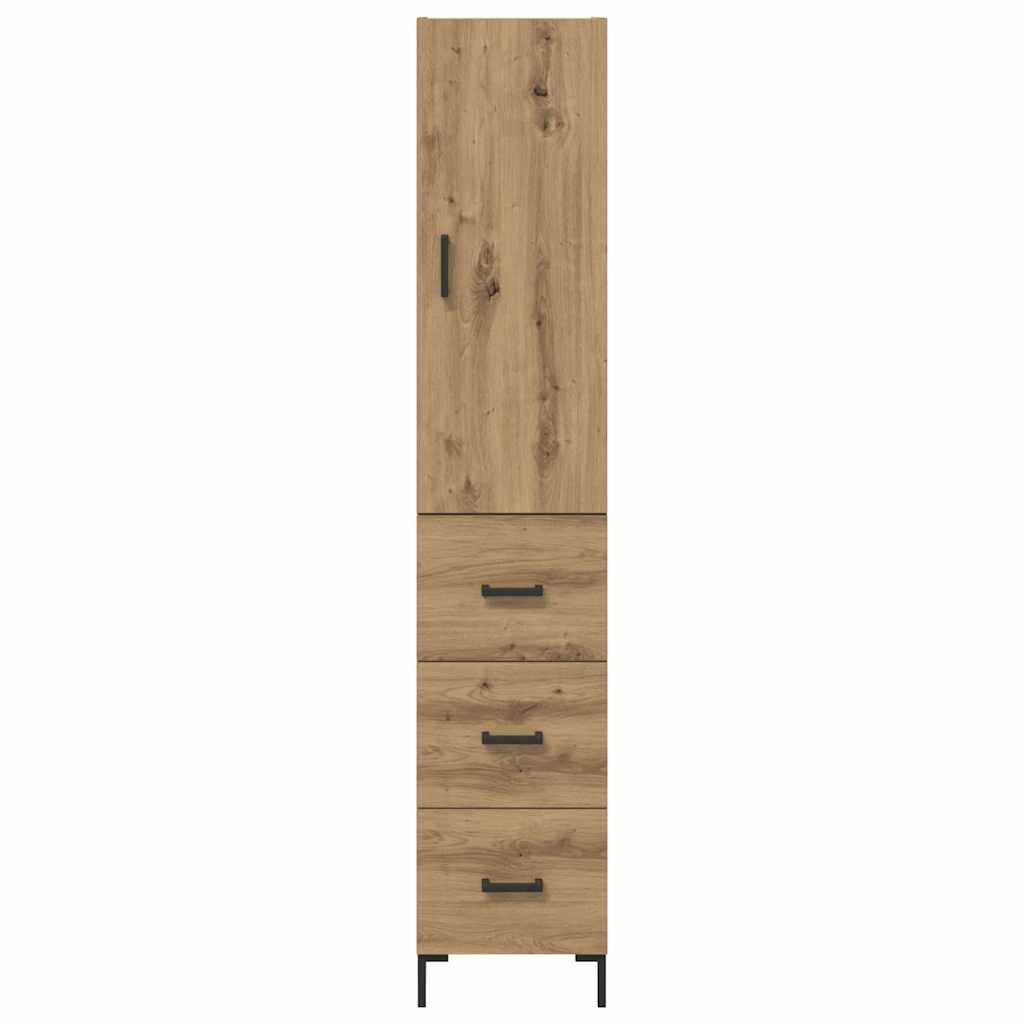 Credenza con cassetto Rovere artigianale 69,5 x 34 x 180 cm