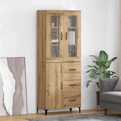Credenza con cassetto Rovere artigianale 69,5 x 34 x 180 cm