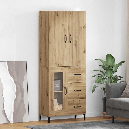 Credenza Rovere artigianale 69,5 x 34 x 180 cm Legno multistrato