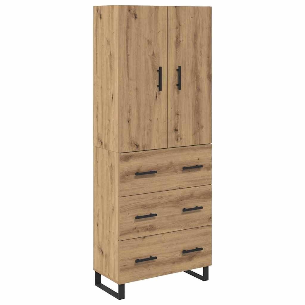 Credenza 2 pcs Rovere artigianale 69,5 x 34 x 180 cm