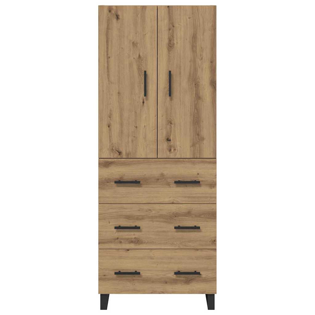 Credenza 2 pcs Rovere artigianale 69,5 x 34 x 180 cm