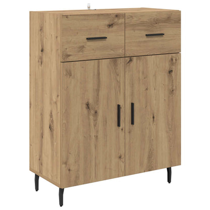 Credenza 2 pcs Rovere artigianale Legno multistrato