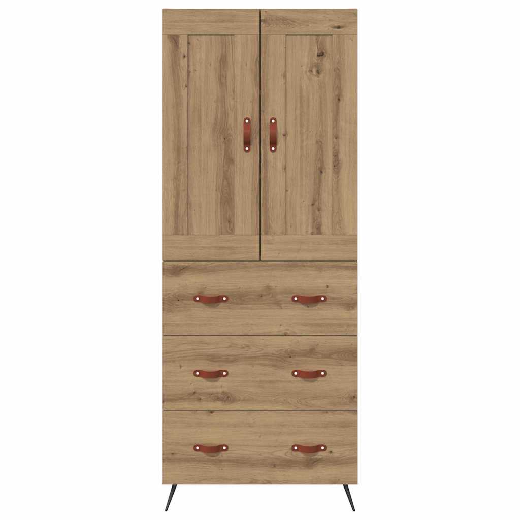 Credenza con cassetto Rovere artigianale 69,5 x 34 x 180 cm